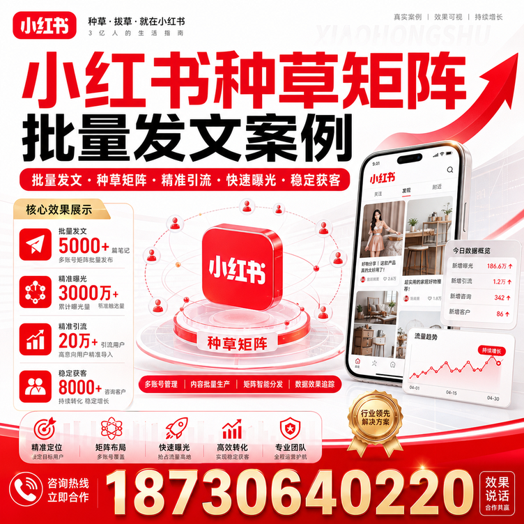 齐齐哈尔小红书种草矩阵批量发文案例
