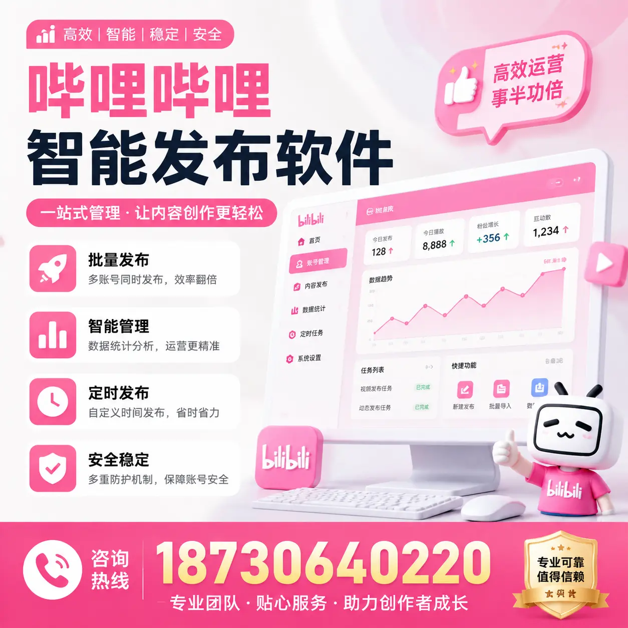如何评估哔哩哔哩智能发布软件的ROI？齐齐哈尔 企业必读